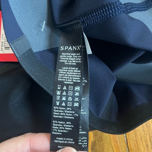 Spanx Expose Mesh Contour Shaping Leggings LapisNights Medium NWT - Picture 16 of 16
